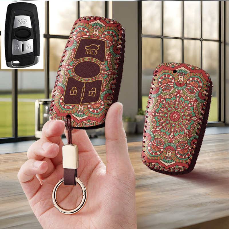 适用华泰圣达菲汽车钥匙套包5宝利格7路盛e70遥控扣壳改装保护套