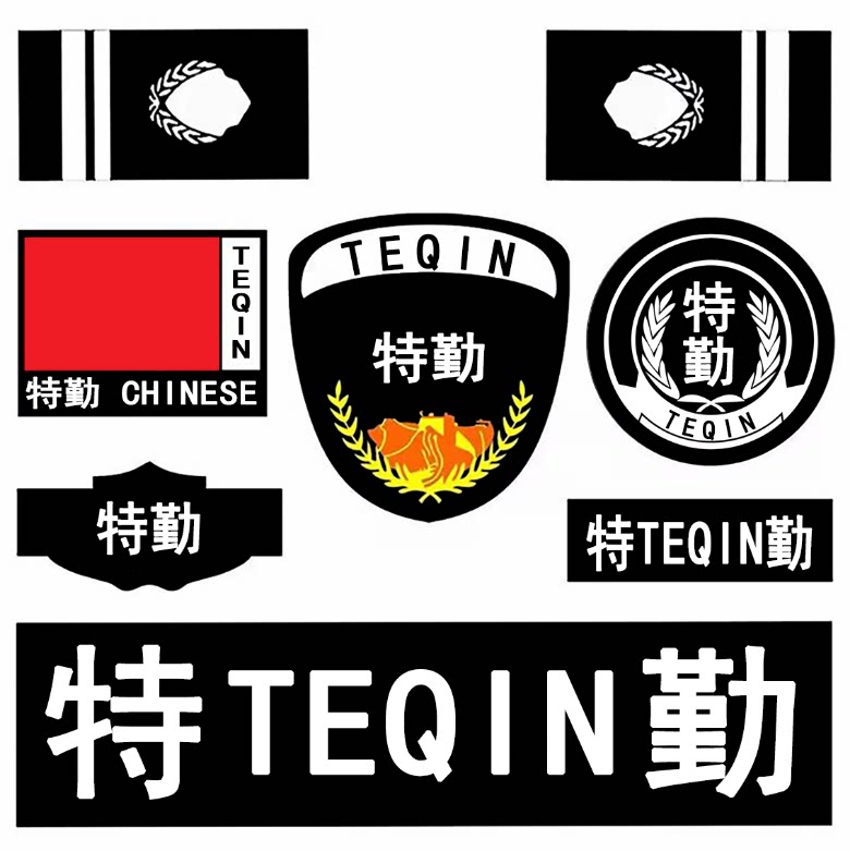 特勤保安臂章胸牌八件套图片