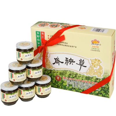 扬中特产咸菜三叶咸秧草下饭菜瓶装礼盒拌饭小菜腌制榨菜酱菜泡菜