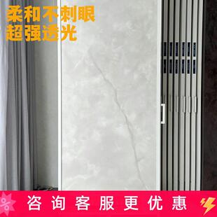 新款人造透光云石树脂板岩板背景墙亚克力奢石板可弯曲定制护墙板
