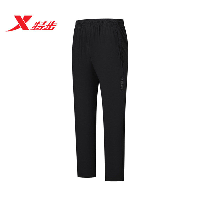 特步男款针织九分裤2026夏季新款透气亲肤休闲运动裤974229840539