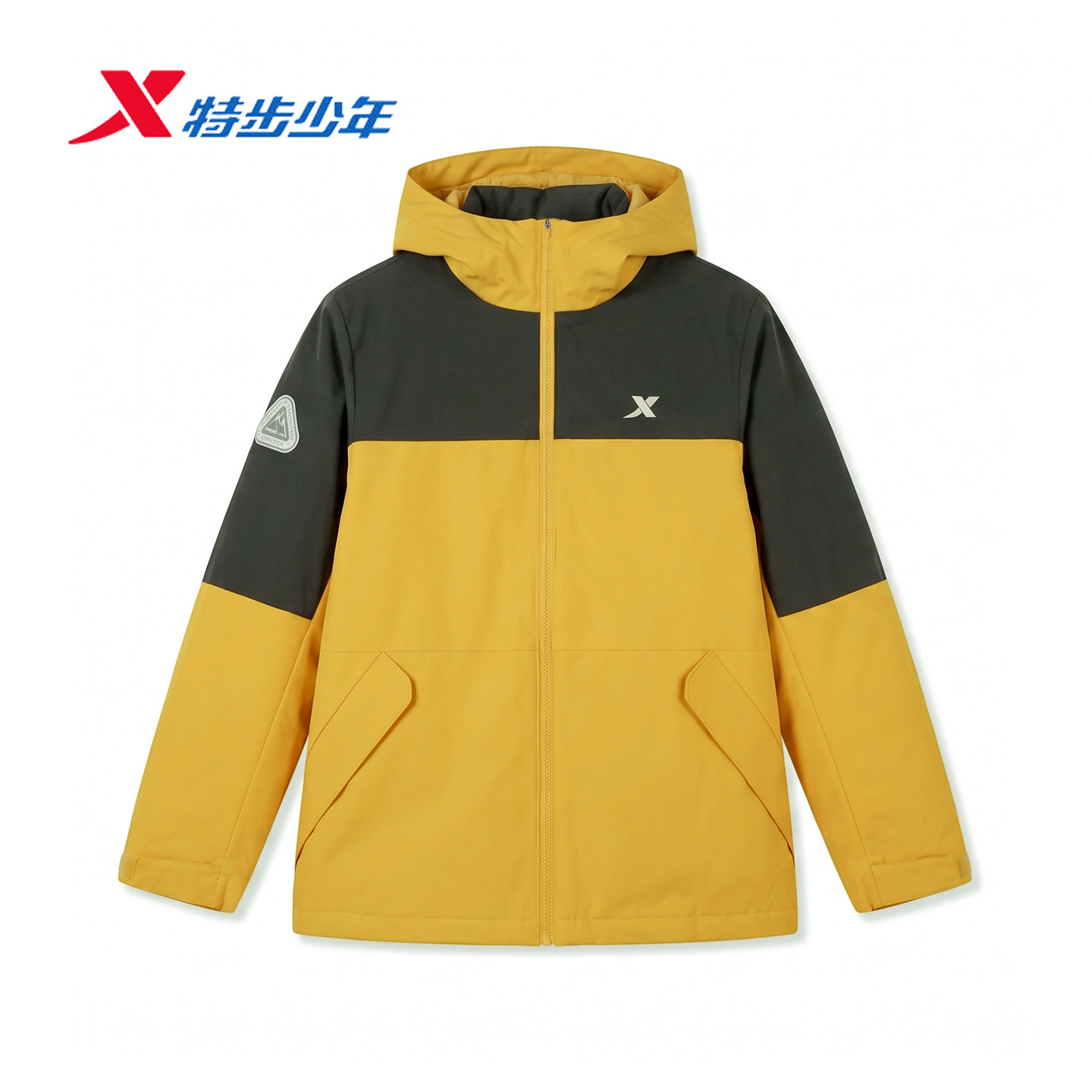 特步儿童羽绒服男大童2026冬季新款鸭绒保暖羽绒外套6744251C4054