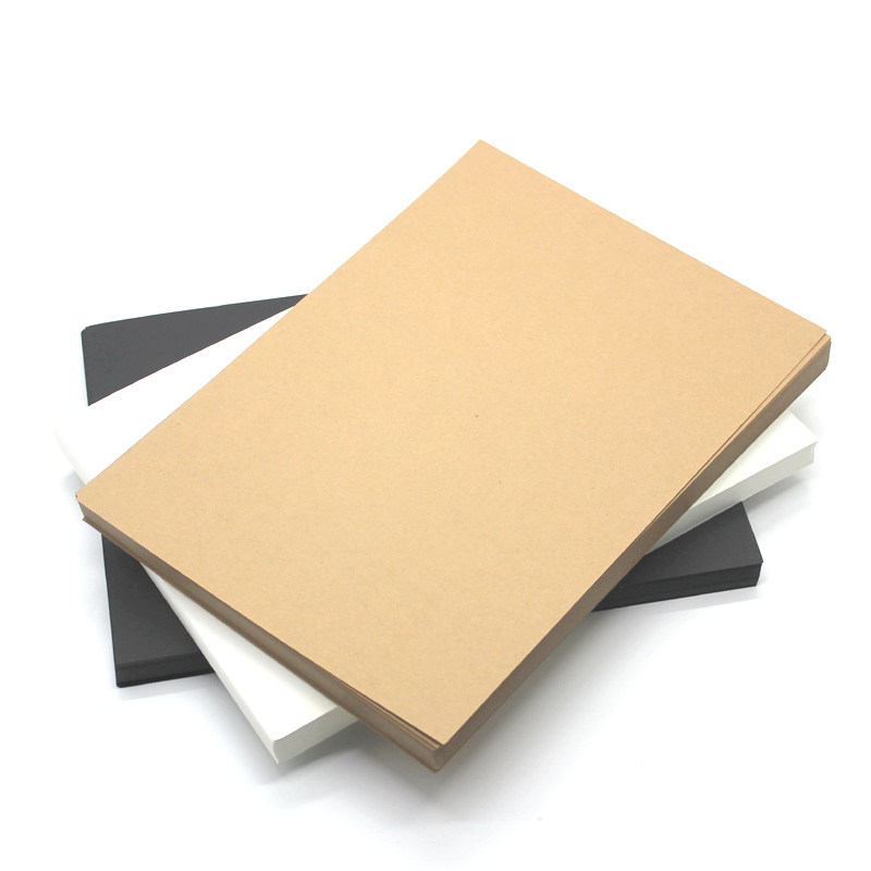 a4厚卡纸手工彩色黑色牛皮白色学生幼儿园diy材料a5a6多尺寸