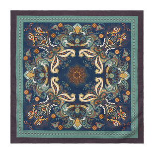 BANDANA美式复古棉方巾骑行面巾机车领巾徒步围脖丝巾女嘻哈头巾