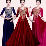 容悦公主 Новый бархатный хор костюмы, длинные юбки, костюмы припев, платья для хора сценического хора, Национальный день
