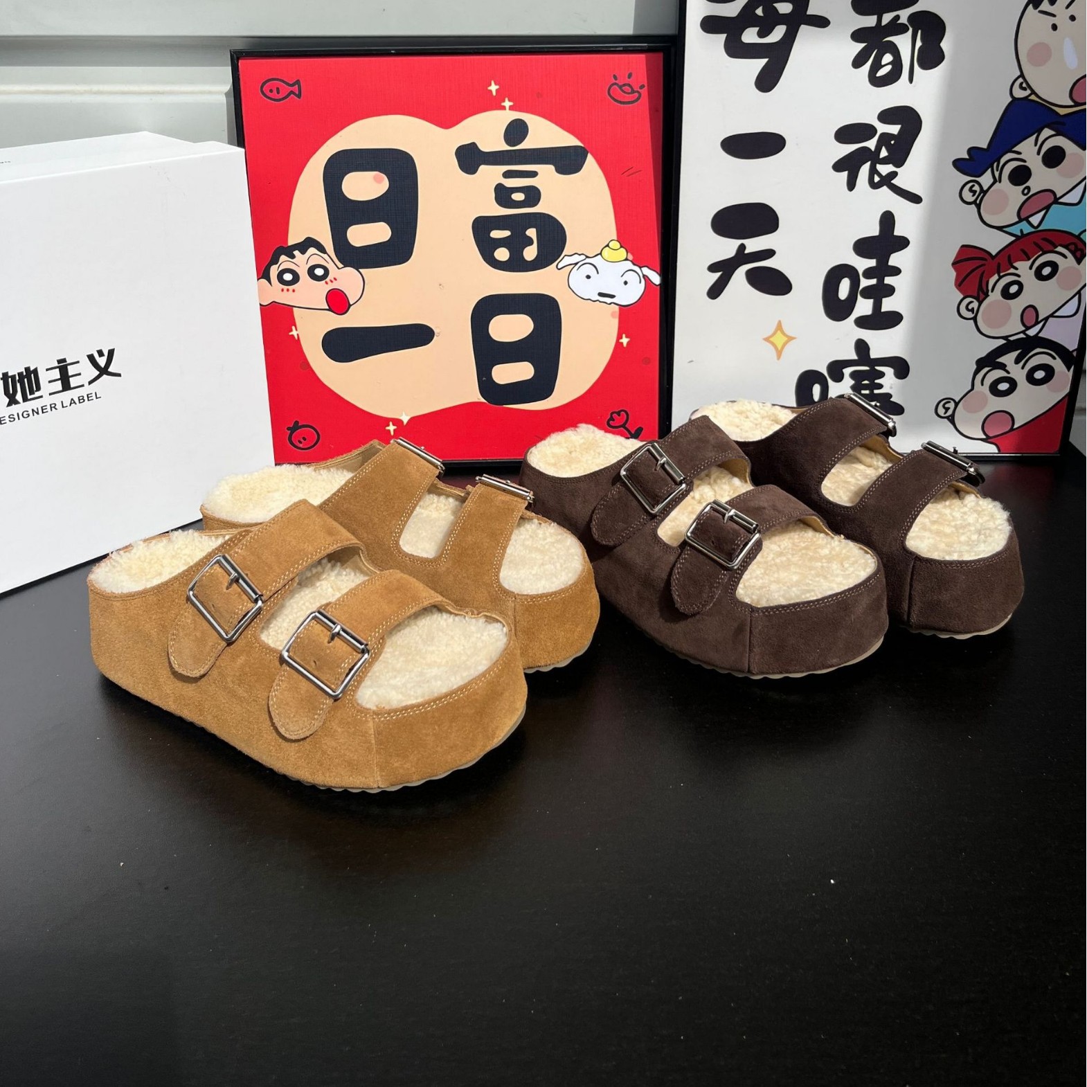 厚底增高松糕露趾一字托外穿拖鞋