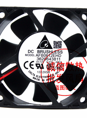 原装台达 AFB0612EHD 3620643811 12V 0.47A  6020 6CM变频风扇