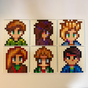 星露谷物语周边装饰画摆件 送朋友NPC谢恩384山姆哈维生日礼物DIY