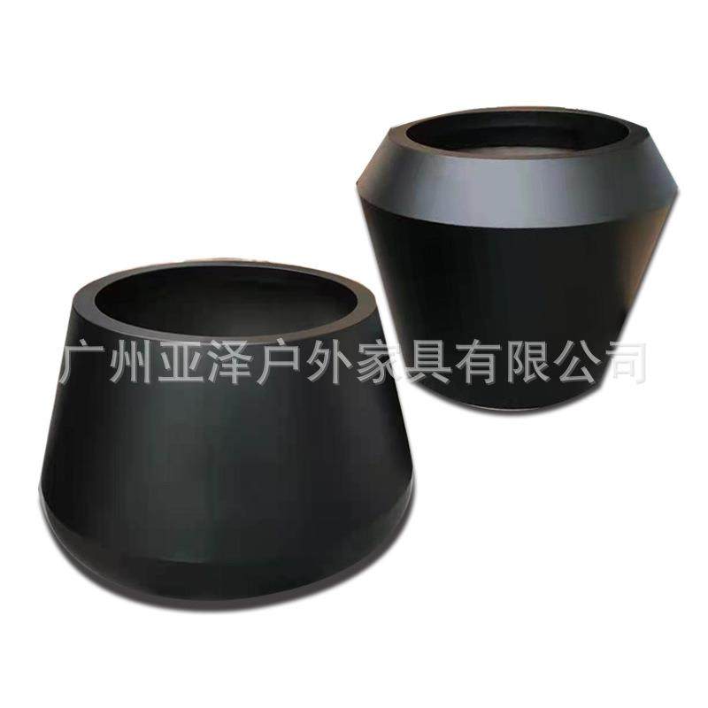 户外不锈钢花箱售楼部商业广场电镀花钵庭院组合花槽铁艺花架