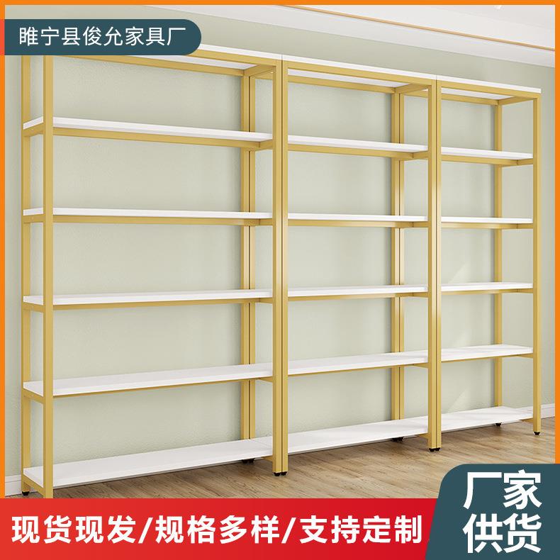 置物架家用展示货架简易落地书架免打孔墙面多层置物架货架收纳