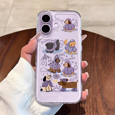 可爱腊肠狗适用iphone17手机壳16