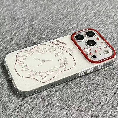 线条小马时钟适用苹果16PROMAX手