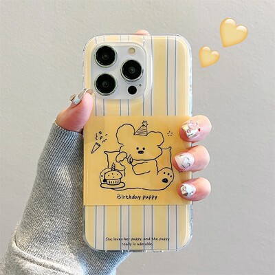 条纹可爱小狗适用opporeno14手机