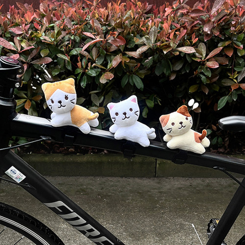 自行车装饰玩偶趴趴小猫咪