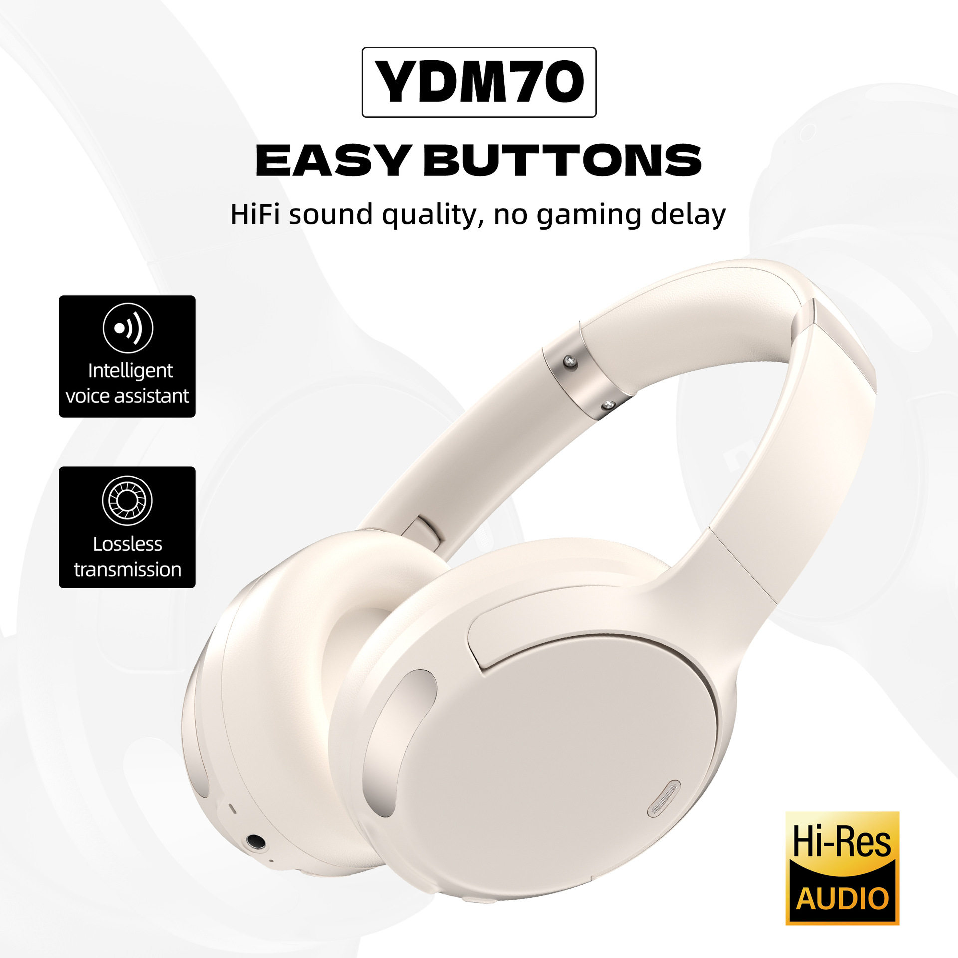 爆款新品无线蓝牙耳机头戴式 YDM70可插卡可调配手机连接电脑通用