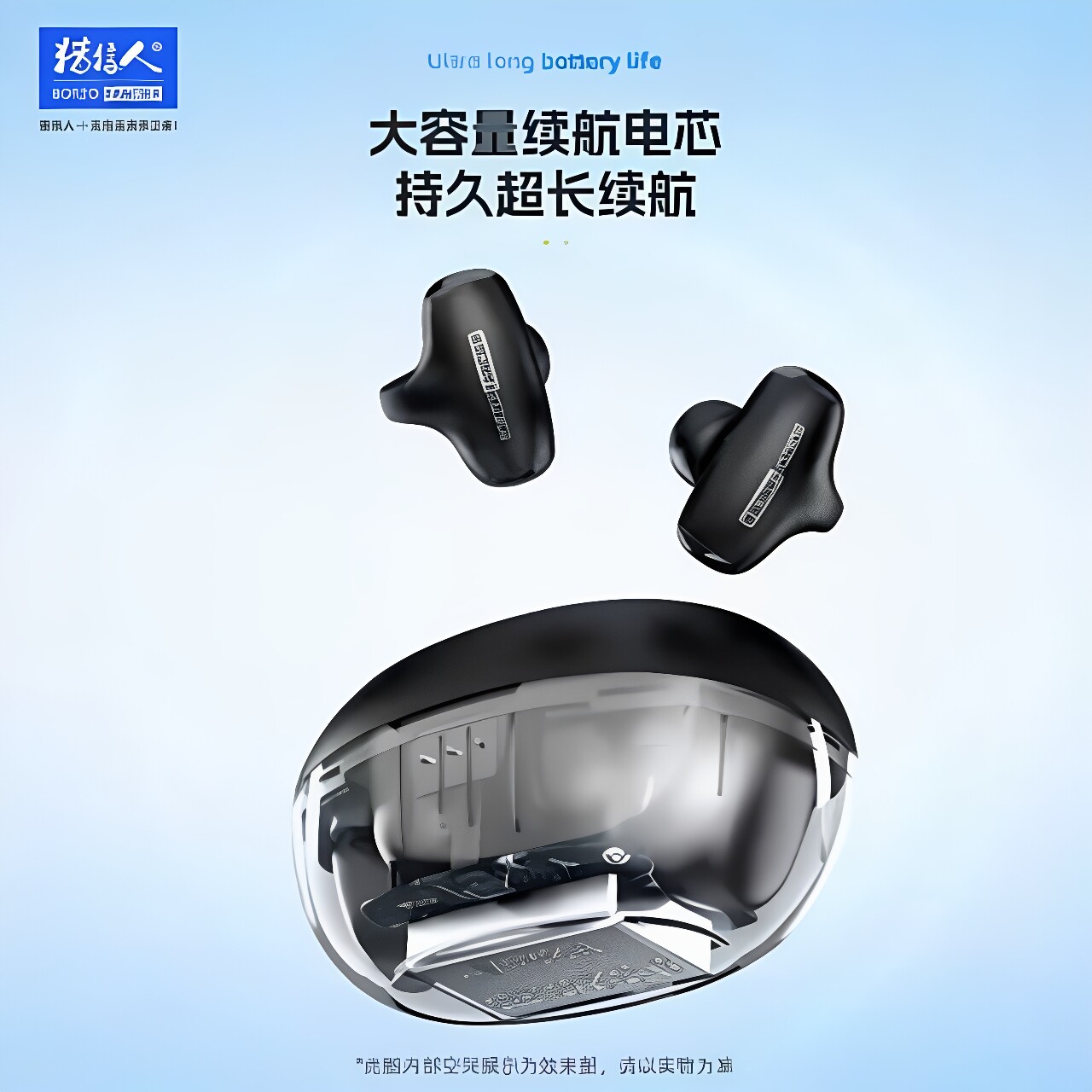 官方正品猎狼人G99无线蓝牙耳机澎湃双边立体音通话清晰智能降噪