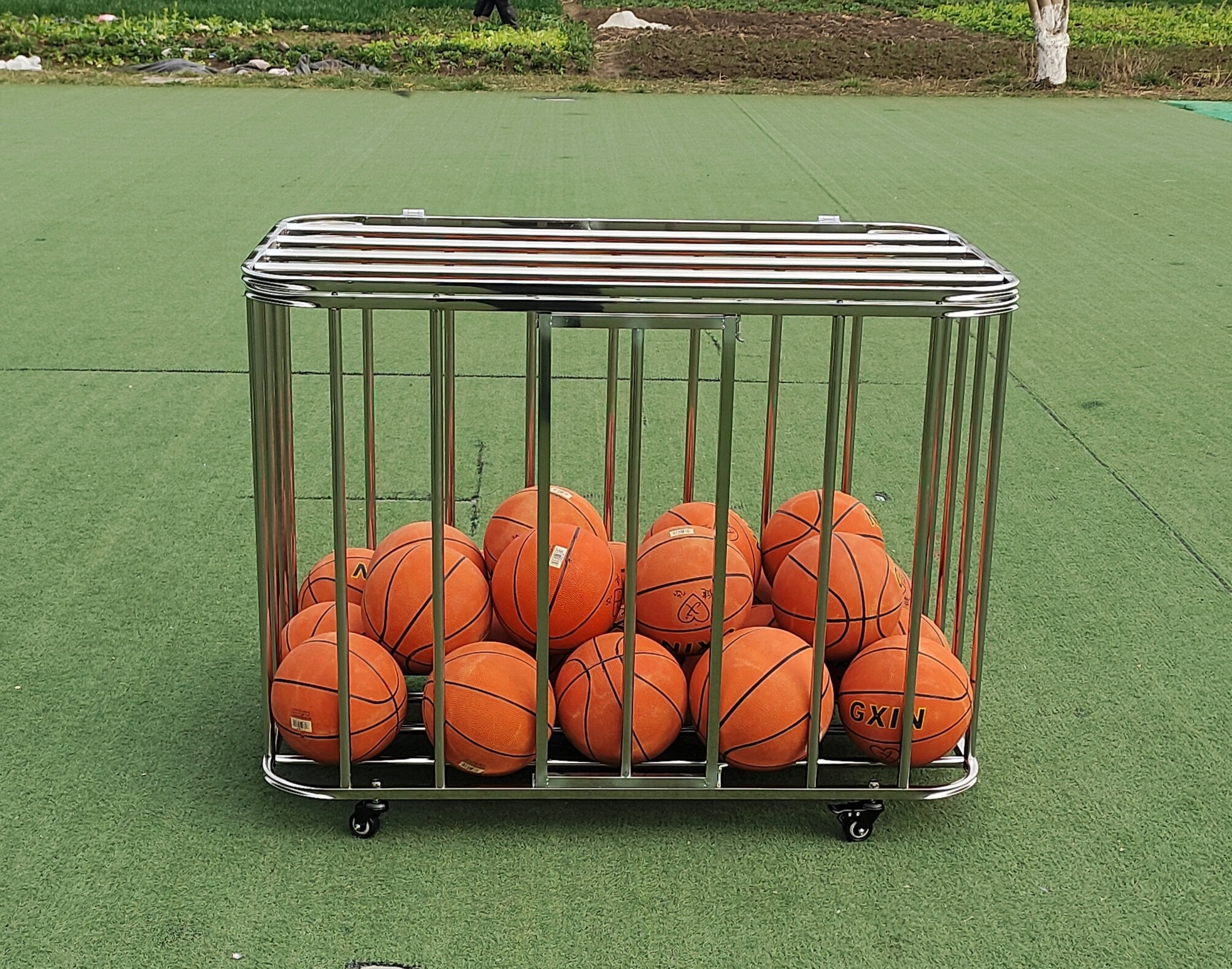 不锈钢球框篮球收纳筐儿童篮球框足球排球收纳筐玩具收纳筐