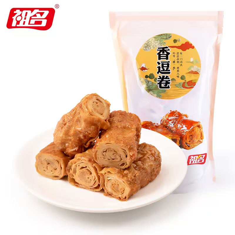 香逗卷500g豆干网红辣条休闲食品零食小吃豆腐干健康零食
