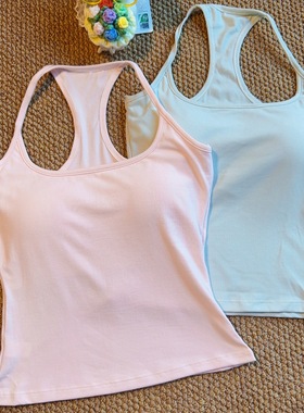 美式辣妹外扩漫画胸吊带ebb背心女可拆卸胸垫挂脖修身显瘦美背上