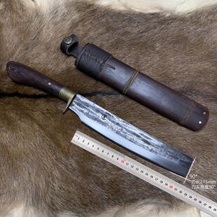 滇刃日式柴刀腰铊木鞘关兼常手工锻打户外野外劈砍树开路排障