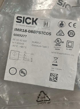 西克接近开关IMR18-08BPSTC0S订货号60692