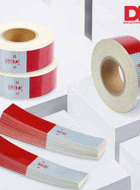 3C道明DMCT1000货车反光膜红白反光条反光贴车身反光标识车管所