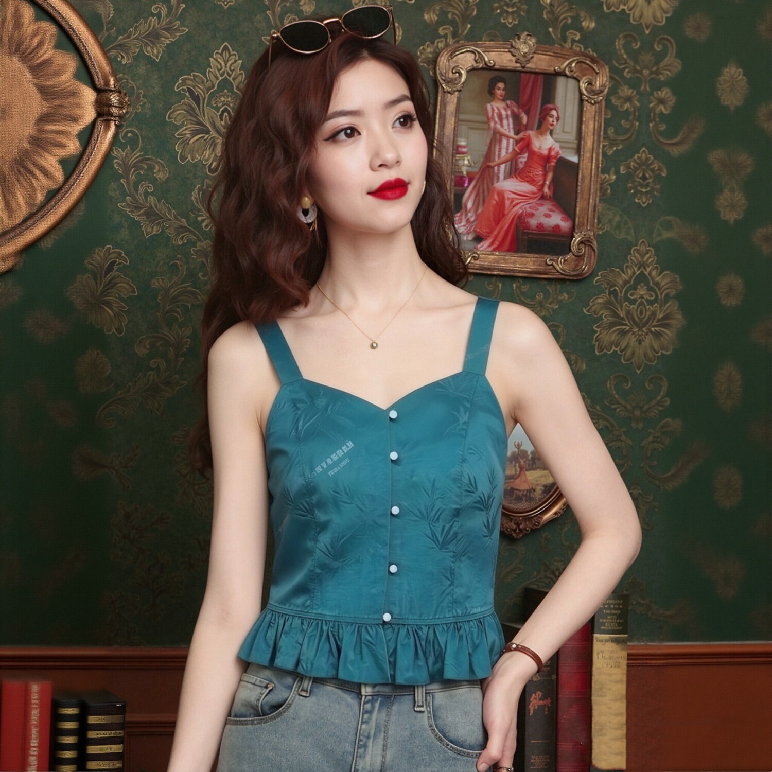 服装定制缝纫加工真丝背心吊带