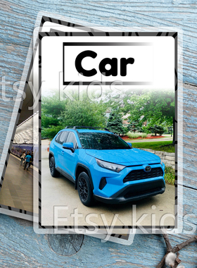 Transportation交通工具英语启蒙单词卡片32张