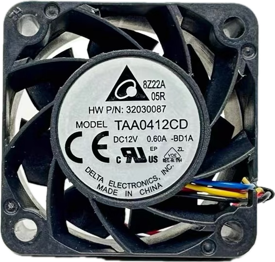 暴力TAA0412CD 4020 12V 0.60A双滚4线温控4cm大风量散热风扇