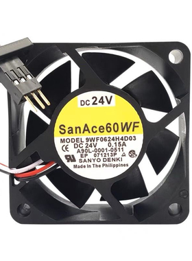 原装三洋 9WF0624H4D03 24V 0.15A A90L-0001-0508发那科系统风扇