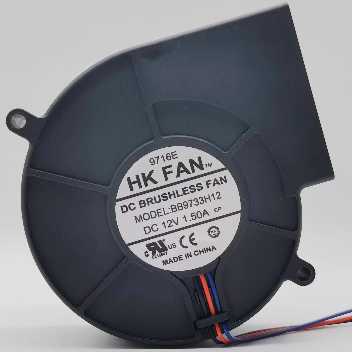 全新FAN BB9733H12 DC12V 1.5A三线涡轮鼓风