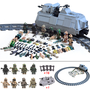 军事系列坦克车炮车拼装 10岁以上生日礼物六一 积木益智玩具男孩6