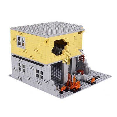 小颗粒军事基地战争场景拼装积木