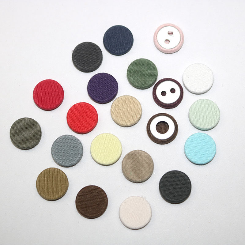 高档棉布洞底扣一眼两眼金属纽扣一孔两孔穿线缝大衣外套袖口钮扣