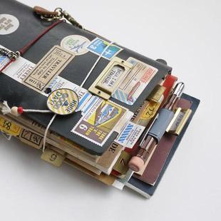 TN旅行者笔记本真皮记事本日记本复古牛皮日式 手账本tn活页手帐本