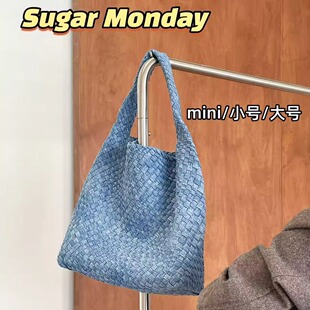 泰国SugarMonday编织包PIPER托特通勤手提单肩包女mini/小号/大号