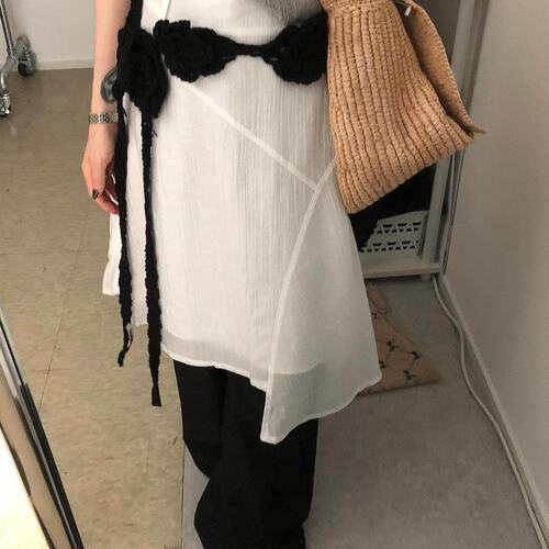 韩国chic 夏日 设计感 不规则 半身裙