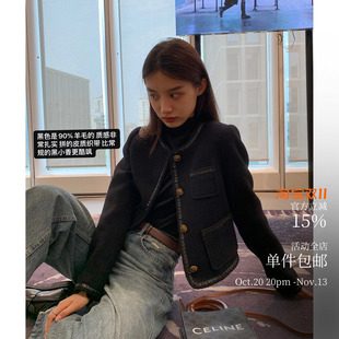 经常请吃饭的漂亮姐姐~香香组 多色 羊毛小香短外套 复古酷飒