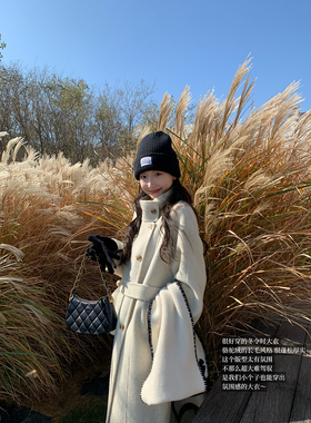 又到冬令时 长短版 骆驼绒立领大衣~蓬松质感手工双面呢外套