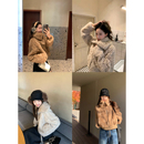 「暖冬咩咩」漂亮两穿领 环保皮草廓形外套 羊卷毛皮毛一体短款