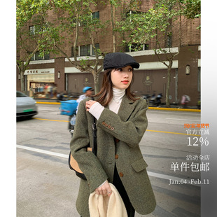 挪威秋冬 本期倾情推荐！实物更美的全羊毛高品质西装 复古人字纹