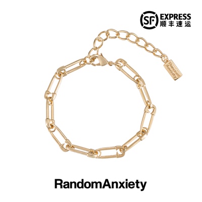 随机焦虑RA大回形针手链