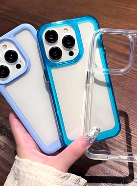 简约高透适用OPPOfindX8/X6手机壳X5pro滴胶凹槽k12x+硬壳K10活力a97软边框A58x独立按键Plus手工K9x背卡K9s