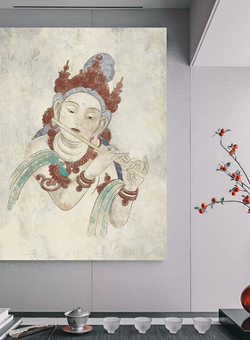 莫高窟159窟藏经洞人物建筑彩图