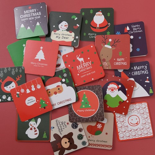mini christmas card small greeting wishing cards 迷你小贺卡