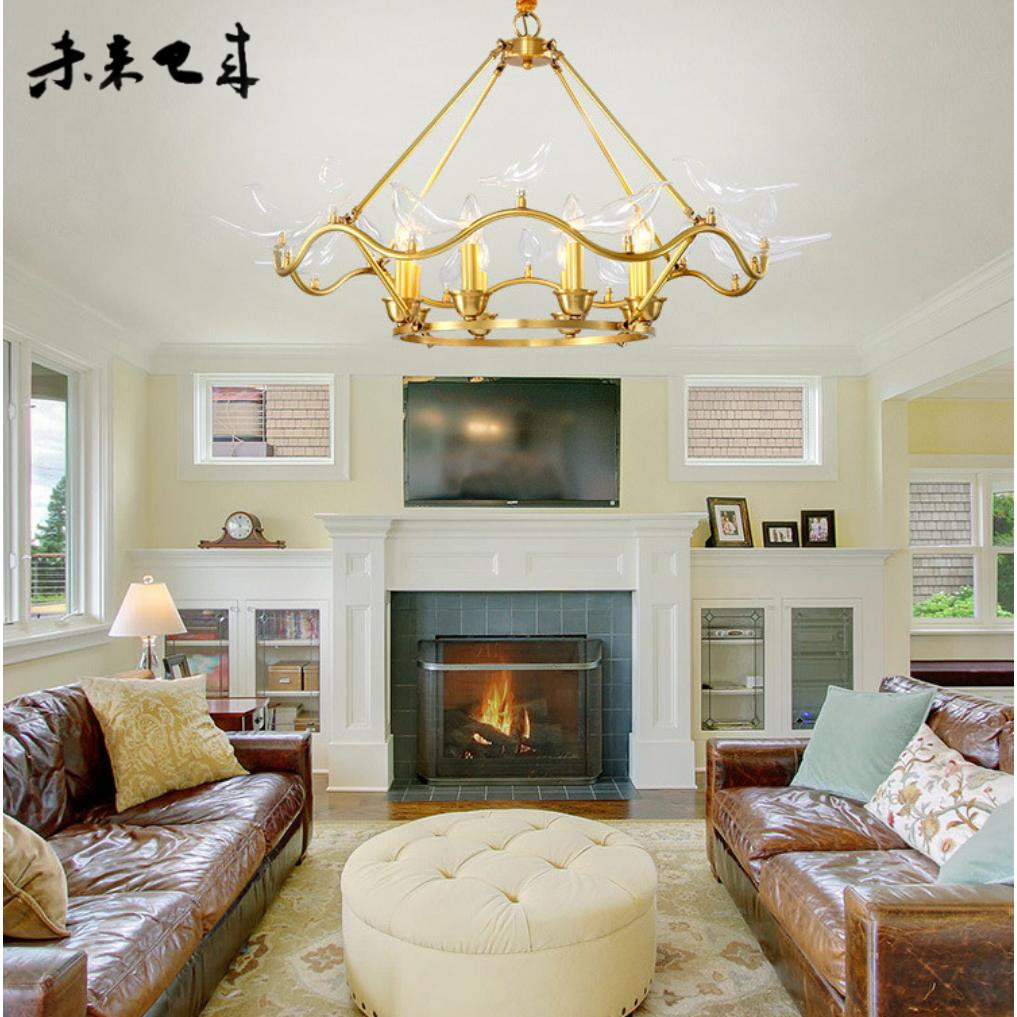 客厅餐厅客厅吊灯轻奢