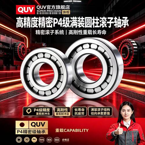 日本进口QUV圆柱滚子轴承NCF210 211 212 213 214 215 216 217 V