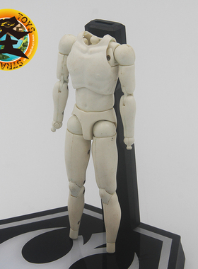 3a toys threea 6寸1:12潮流人偶兵人 白色强壮素体散件非HT 3a