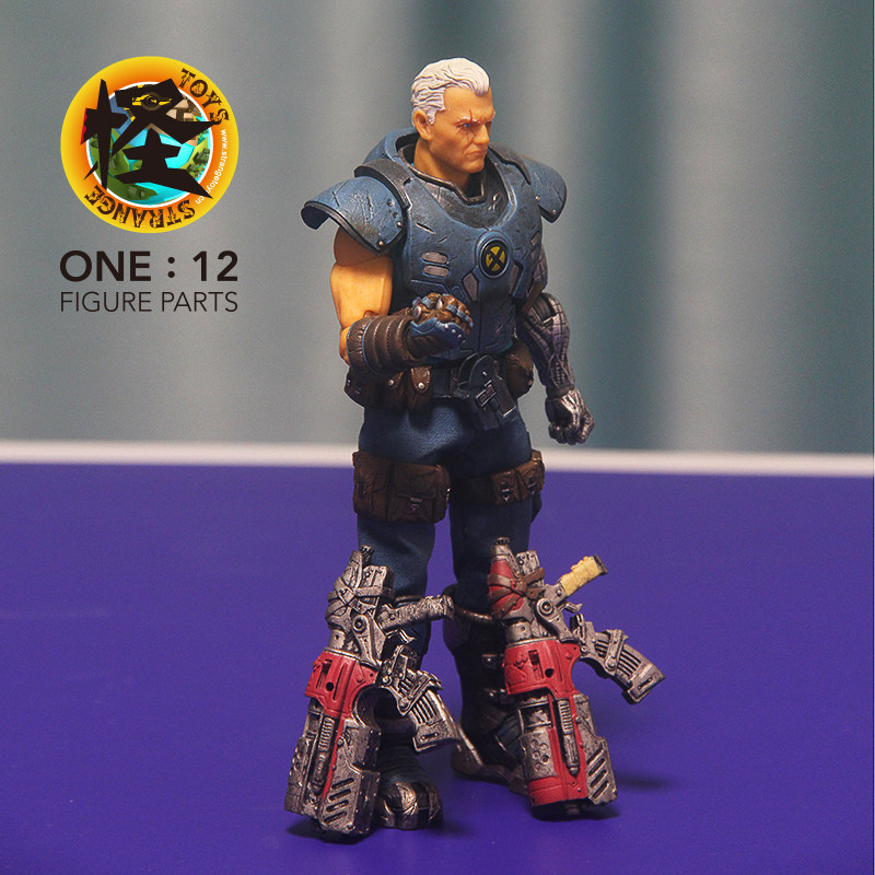 6寸1/12比例 可动人偶武器配件末日废土涂装风格 非hottoys 3atoy