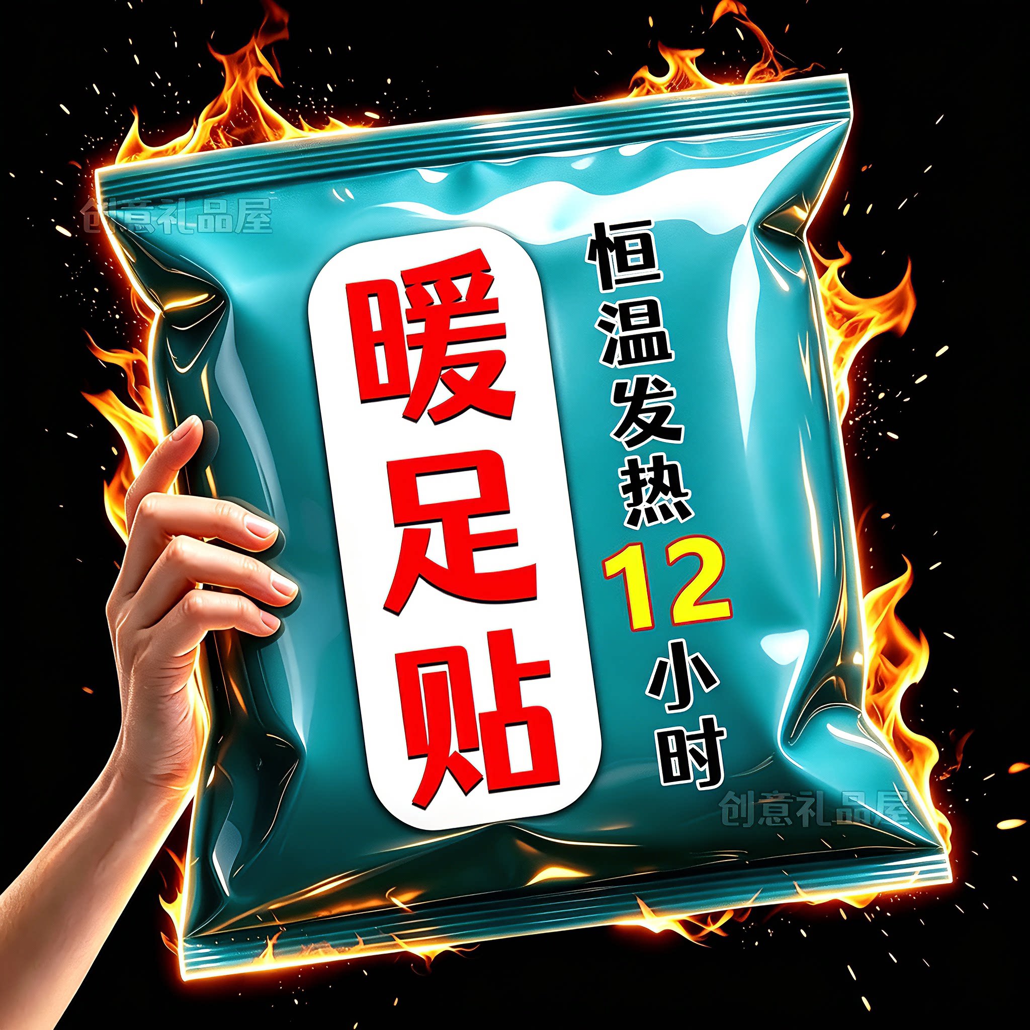 艾草蒸汽自发热暖足贴睡觉保暖